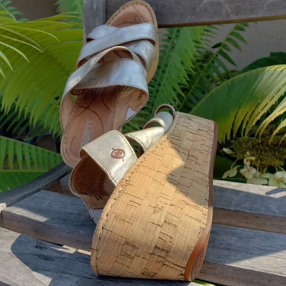 Born Orthotic Platform Wedge Slip-On Mule Sandals - Picture 7 of 9